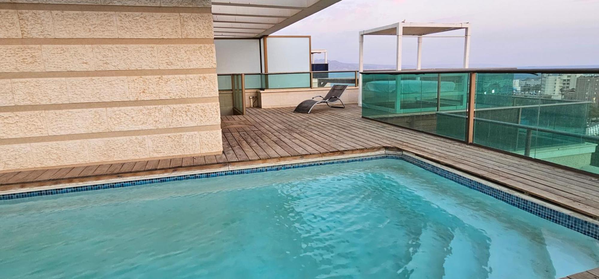 Exclusive Top Luxury Penthouse Near The Sea With Privat Roof-Pool Leilighet Eilat Eksteriør bilde
