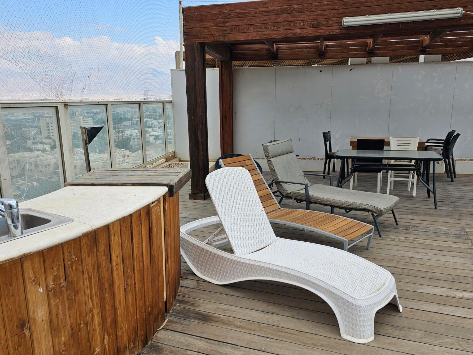 Exclusive Top Luxury Penthouse Near The Sea With Privat Roof-Pool Leilighet Eilat Eksteriør bilde