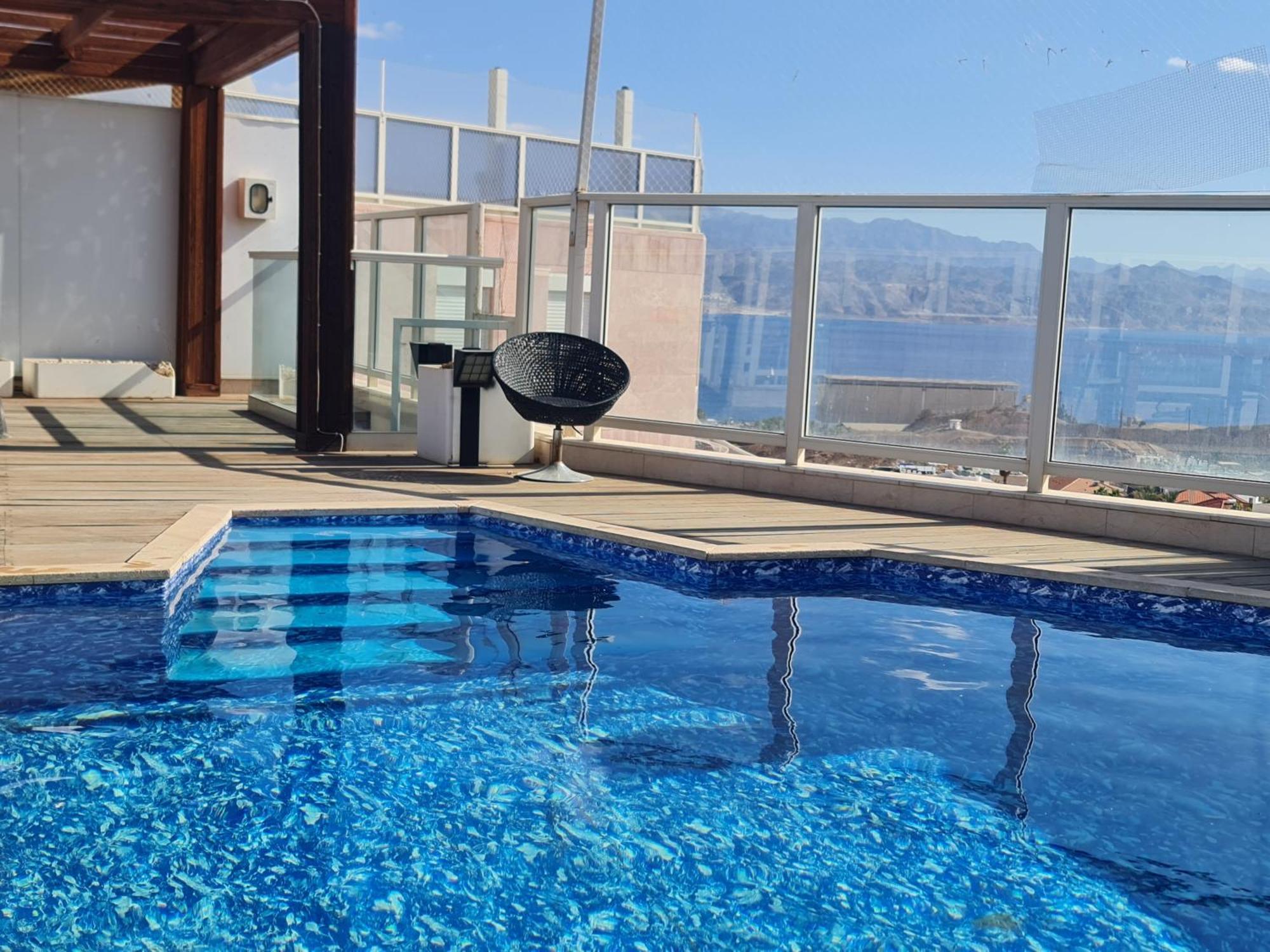 Exclusive Top Luxury Penthouse Near The Sea With Privat Roof-Pool Leilighet Eilat Eksteriør bilde